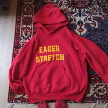 구제 의류 후드티 레드