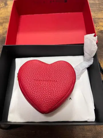 보나벤츄라 미니 파우치 체인 포함 슈링크 가죽 (하트)