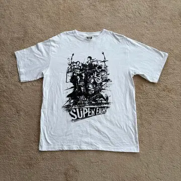 SUPER EIGHT 초팔 무도관 포토 T셔츠 화이트 투어 T 굿즈