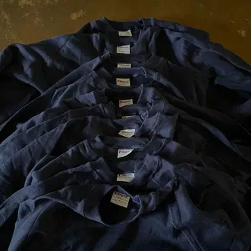 데드스탁 80s Hanes 래글런 맨투맨 네이비 10장 세트