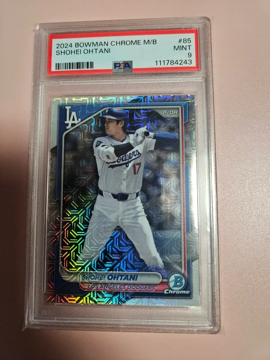오타니 PSA 9등급 2024 Bowman Chrome 리플렉터