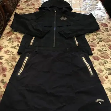 Callaway 우비 스커트 레그 워머 모자 세트