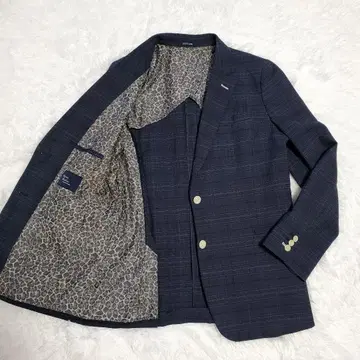 컨디션 최상 레어 사르토리아 베리니 테일러드 자켓 레오파드 체크