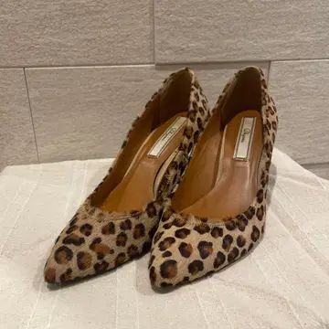 [ 일본제 ] 레오파드 무늬 펌프스 7cm 힐 송치