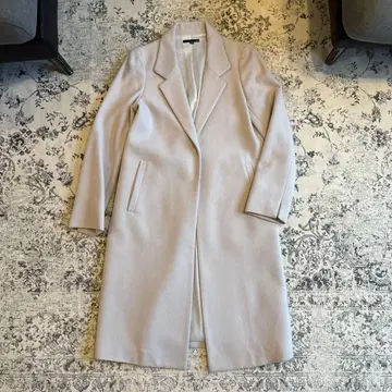 라이트 그레이 롱 코트 B7