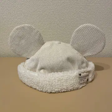 디즈니 리조트 보아캡 복슬복슬 모자 팬캡 화이트