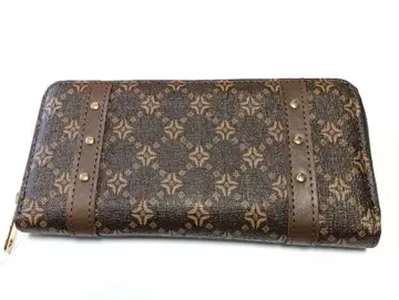 여성용 장지갑 모노그램 패턴 브라운 장지갑 미사용