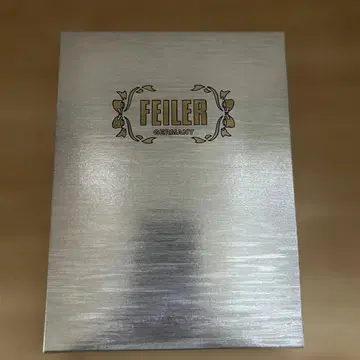 [ 미사용품 ] FEILER 플라워 무늬 손수건 2장 세트