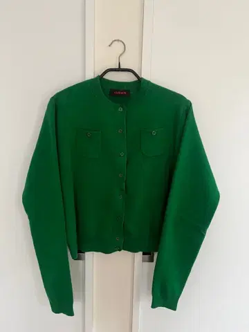 caban 코튼 캐시미어 가디건 포레스트 그린