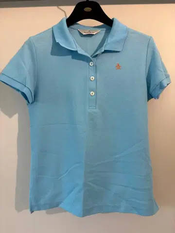 Munsingwear 스카이블루 피케 셔츠 M 사이즈 반팔 골프