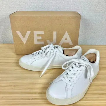 [ 레어 박스 포함 ] VEJA ESPLAR 베자 가죽 화이트 25cm