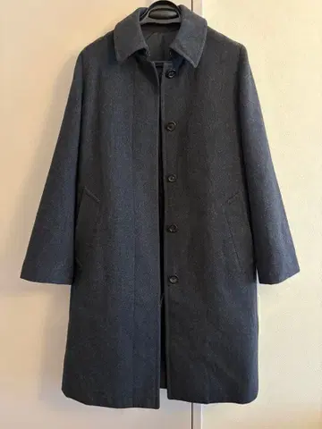 MARGARET HOWELL 울 롱 코트 차콜 I