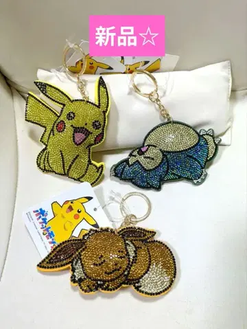 포켓몬 큐빅 키링 피카츄 카비곤 이브이