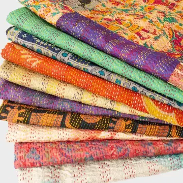 스트레이트 스티치 칸타 자수 스톨 * 임의의 10개 세트