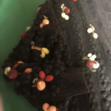 핑크하우스 KANEKO ISAO 블랙 니트 가디건