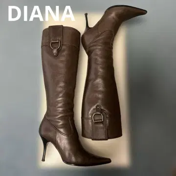 다이애나 롱 부츠 조키 다크 브라운