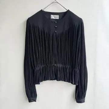 새상품급 세리자와 여성용 블라우스 자켓 블랙