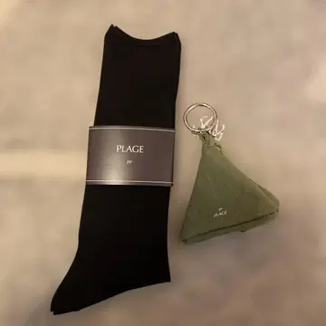 미사용 새상품 plage PP 2025 시어 삭스 참 파우치 2세트