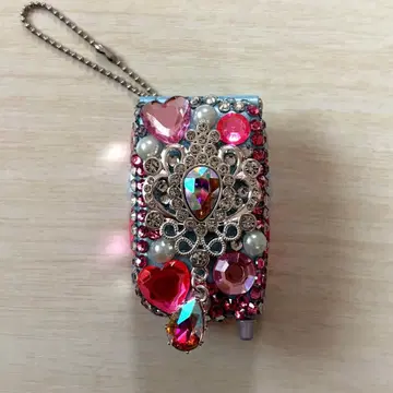 폴더폰 가챠가챠 헤이세이 공주 갸루 핑크 데코