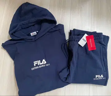 FILA 네이비 후드티 F 사이즈