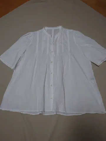 플라보아 스팀 셔츠 화이트 반팔