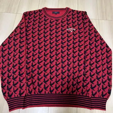 Callaway 새 패턴 스웨터 LL 레드