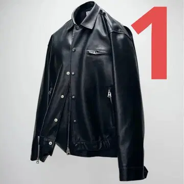 sacai 26SS Leather Blouson Black 사이즈 1