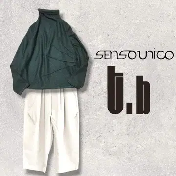 [일본제] Sensounico*t.b*압축 울 100% 하이넥 티셔츠