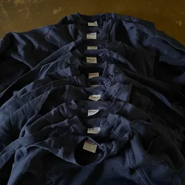 데드스탁 80s Hanes 래글런 맨투맨 네이비 10개 세트