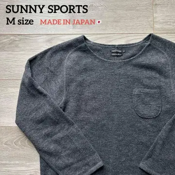 SUNNY SPORTS 헨리넥 니트 스웨터 M 일본제