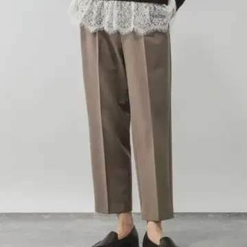 글로벌 워크 따뜻한 아름다운 실루엣 극세 스트레이트 팬츠/580788 M