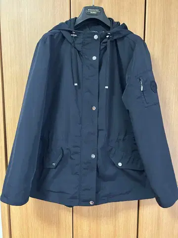 LAUREN 후드 부착 네이비 점퍼