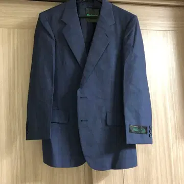 라이트 블루 체크 무늬 비즈니스 정장