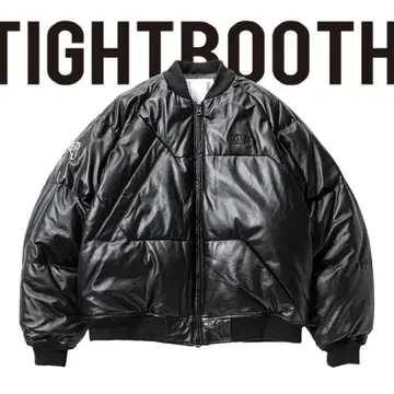 tightbooth 가죽 다운 자켓 사이즈 L