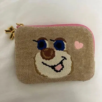 러브러리 페이러 도업 테디걸 L자 파우치