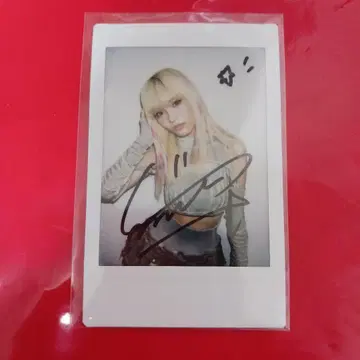 Girls2 츠루야 미사키 친필 사인 폴라로이드
