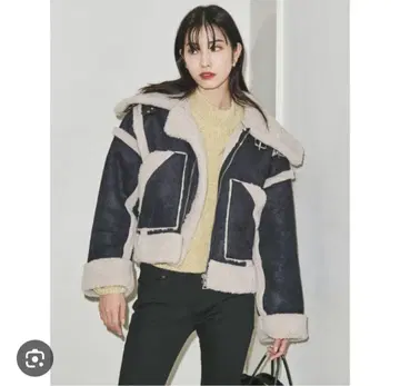 에모다 EMODA 인조 모피 숏 자켓