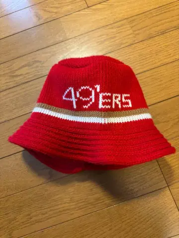 49ERS 니트 모자 빨간색 NFL 공식 라이선스 상품