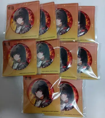 명조 교토 치사키 콜라보 단풍 기차 캔뱃지 스탬프 랠리 10개