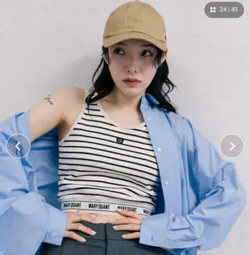 [택 포함 새상품] MARY QUANT x PUBLUX 플라워 모티브 캡