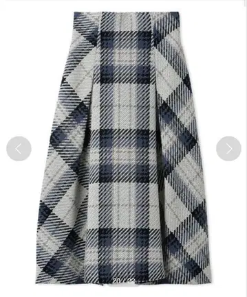 로빙 체크 미디 스커트 snidel