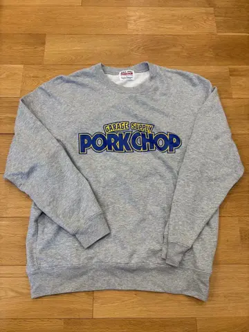 PORKCHOP 그레이 맨투맨 M 사이즈