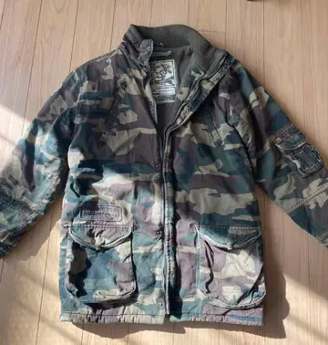 카모 패턴 밀리터리 자켓 12ANS 키즈 150cm 작은 체구 남성용