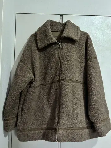 [ Lian ] 브라운 플리스 자켓 집업