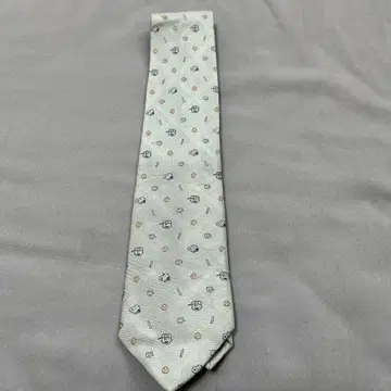 PEANUTS 스누피 패턴 실크 넥타이