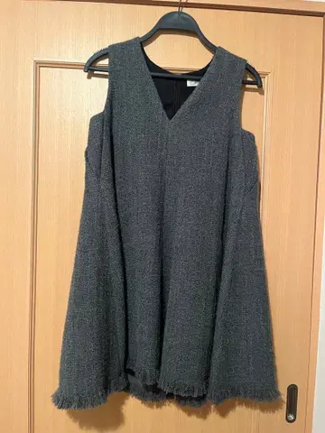 IENA 그레이 슬리브리스 원피스