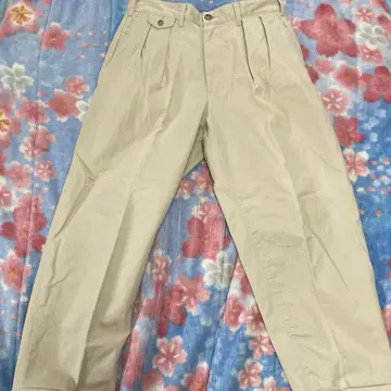 BEAMS 베이지 치노 팬츠 S