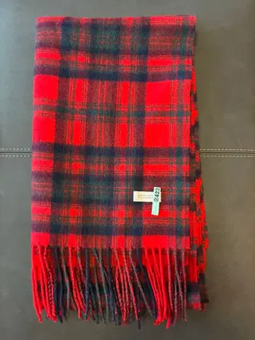 MACKINTOSH PHILOSOPHY 캐시미어 100% 체크 머플러