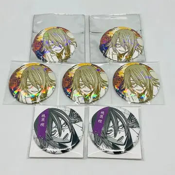 복숭아 뒤쪽 쐐기 캔뱃지 세트