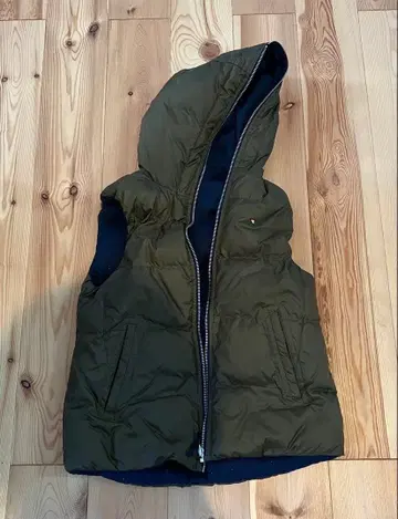 아놀드 파머 후드 부착 다운 베스트